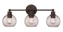 Trans Globe 22223 BK - 3LT VANITY BAILEY CL-BK